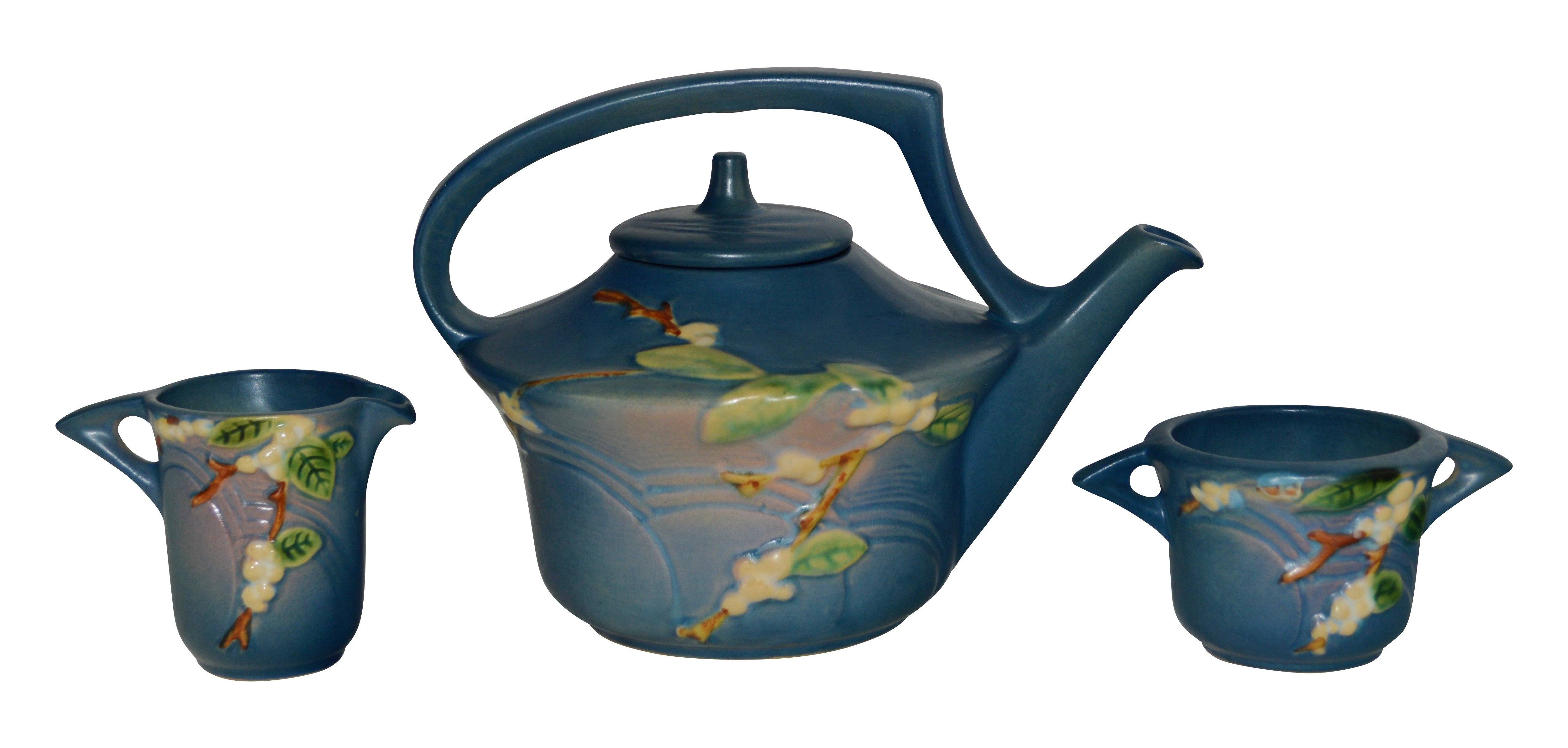 Roseville Teapot Classic Pottery for Tea Enthusiasts Just Art Pottery