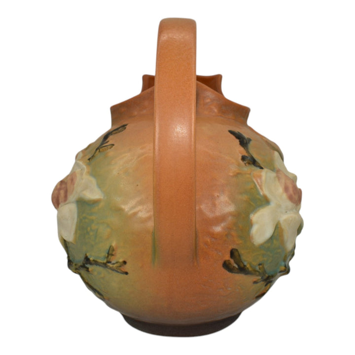 Roseville Magnolia Brown 1943 Vintage Art Pottery Ceramic Cider Pitcher 1327 - Just Art Pottery