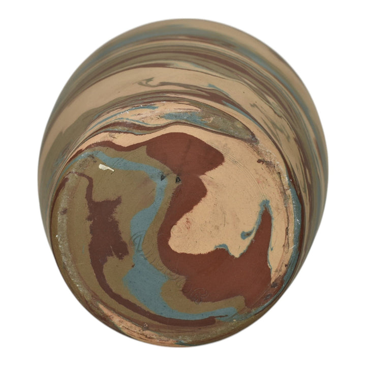 Niloak Mission Swirl 1925-30s Vintage Hand Made Art Pottery 10" Vase - Just Art Pottery
