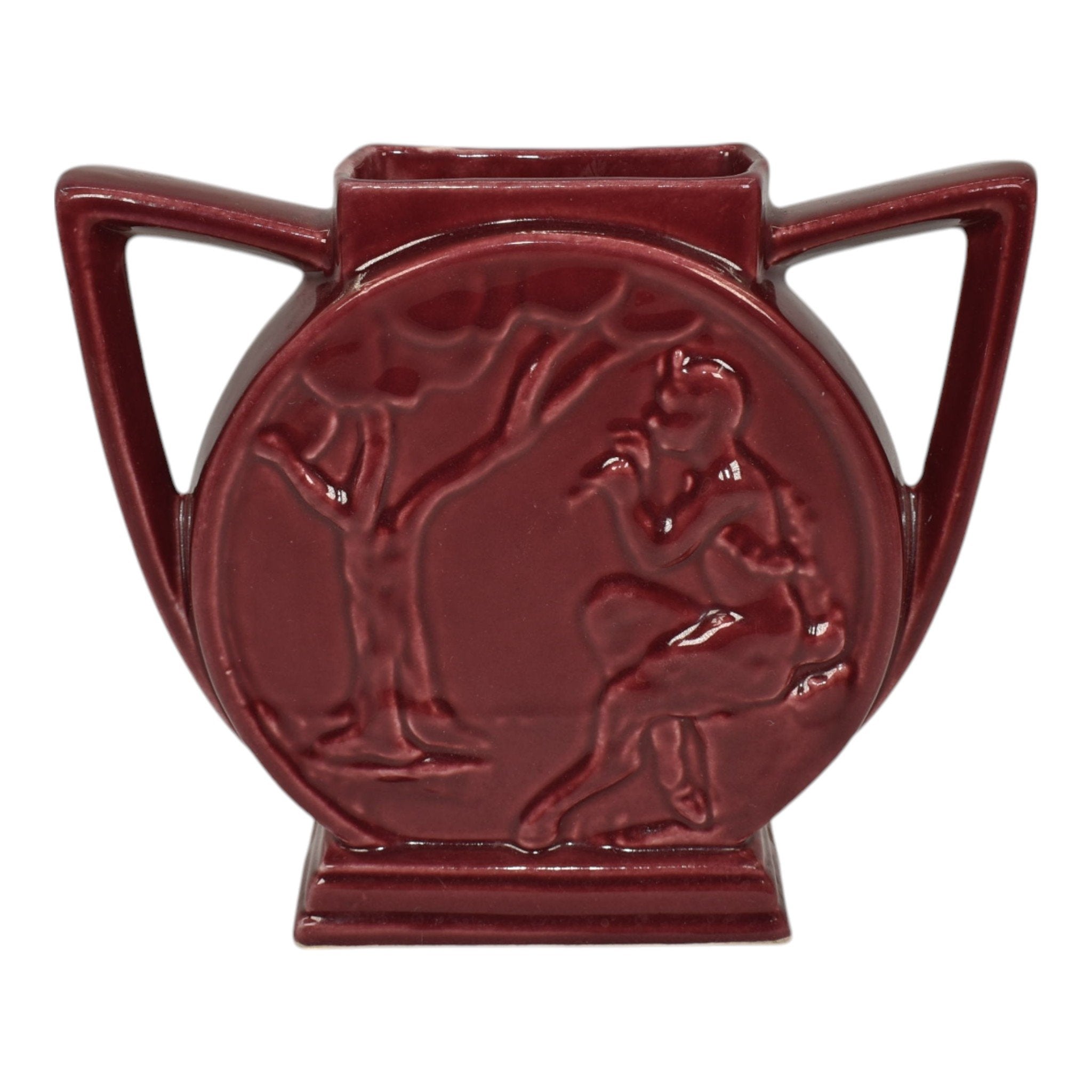 アラモポタリー Alamo pottery Alamo Texas Pottery Red 1940s Mid Century Modern Art Pottery