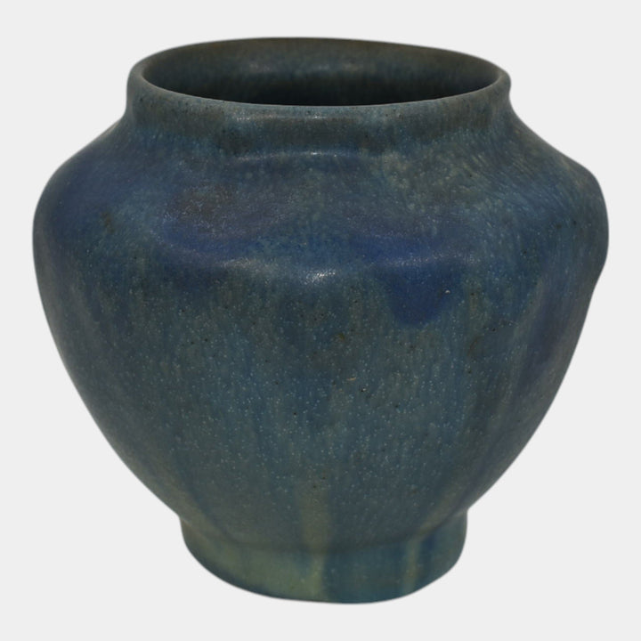 Van Briggle 1920 Arts And Crafts Pottery Blue Ceramic Flower Vase 654 - Just Art Pottery