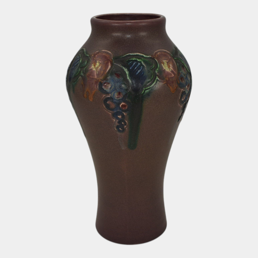 Rookwood 1916 Vintage Art Pottery Purple Glaze Ceramic Flower Vase 909C Todd - Just Art Pottery