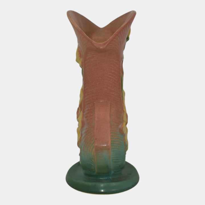 Roseville Peony Pink 1942 Vintage Mid Century Modern Pottery Ceramic Vase 62-8 - Just Art Pottery