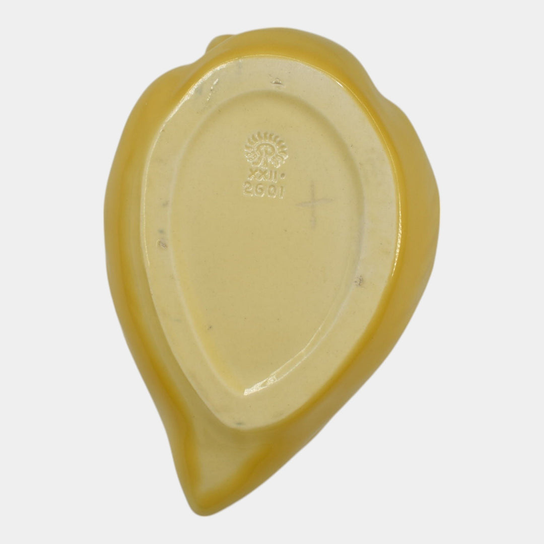 Rookwood 1922 Vintage Art Pottery Yellow Pelican Ceramic Tray Figurine 2601 - Just Art Pottery