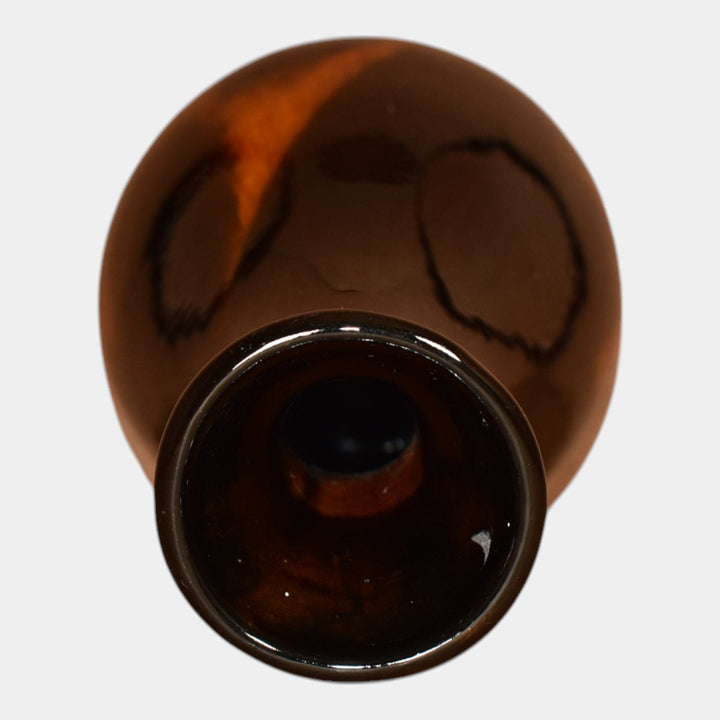 McCoy Rosewood 1903 Vintage Art Pottery Standard Glaze Ceramic Bud Vase 9 - Just Art Pottery