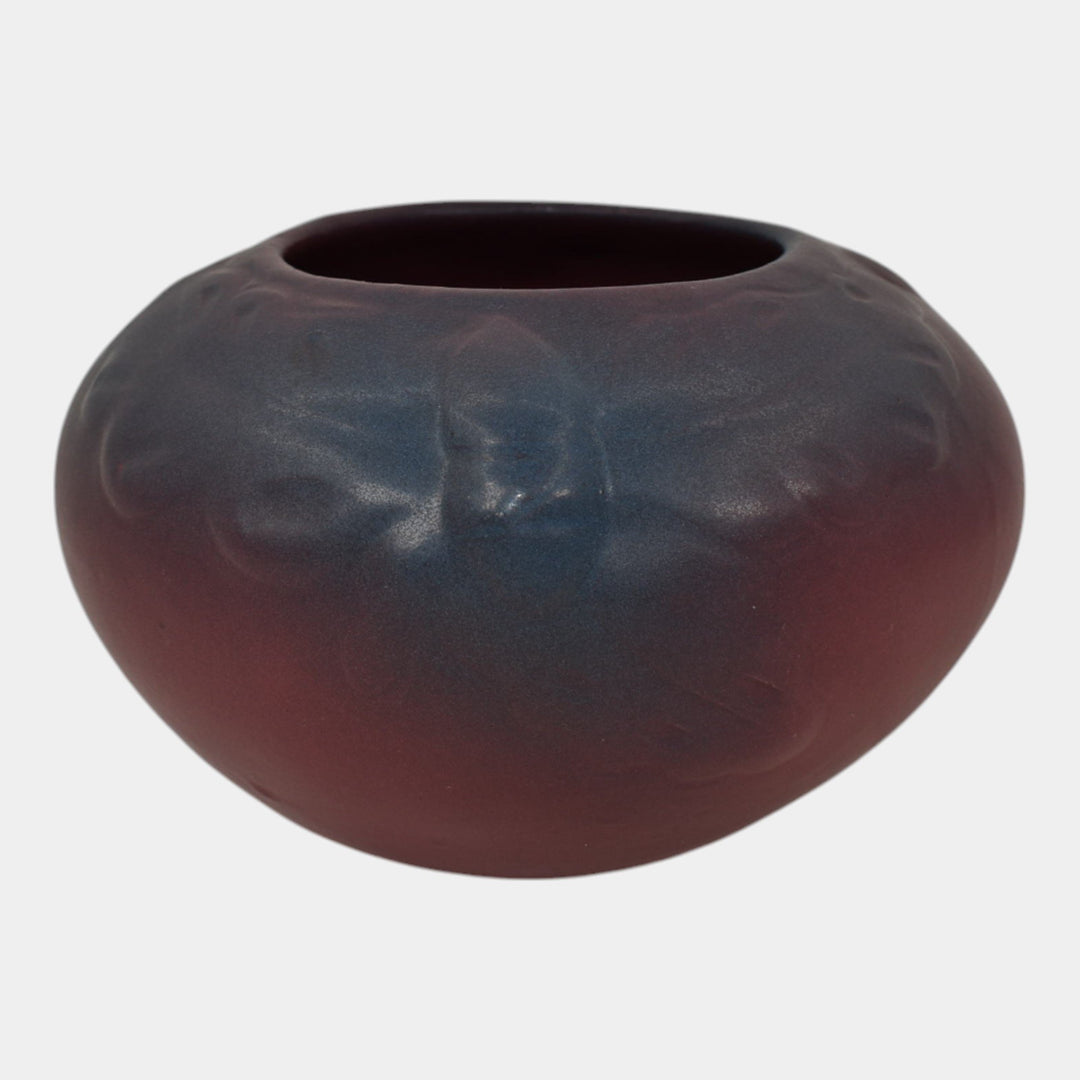 Van Briggle Late 1910s Vintage Arts And Crafts Pottery Acorn Bowl Vase 670 - Just Art Pottery