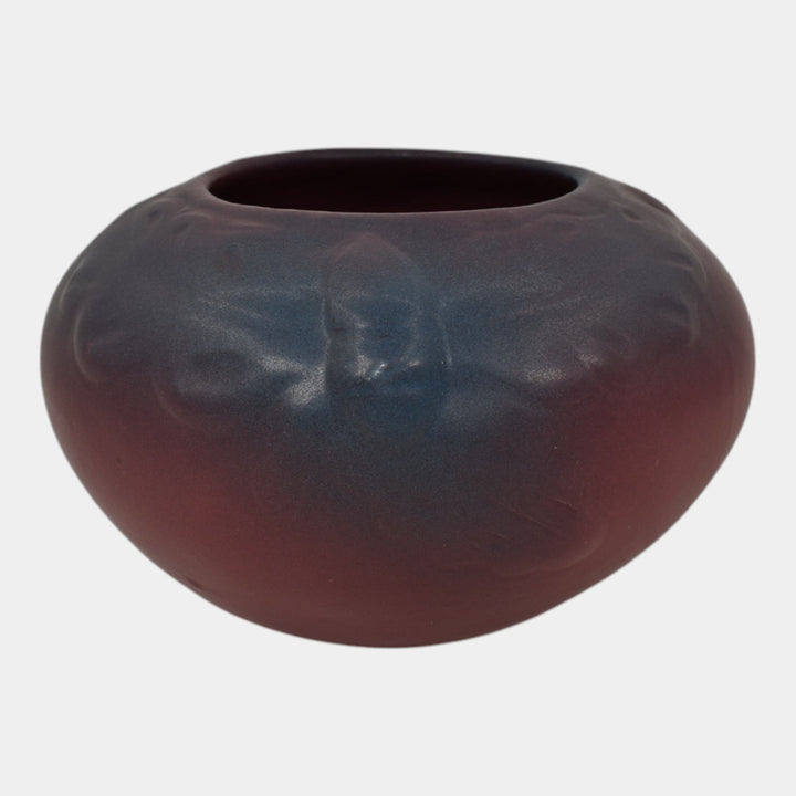 Van Briggle Late 1910s Vintage Arts And Crafts Pottery Acorn Bowl Vase 670 - Just Art Pottery