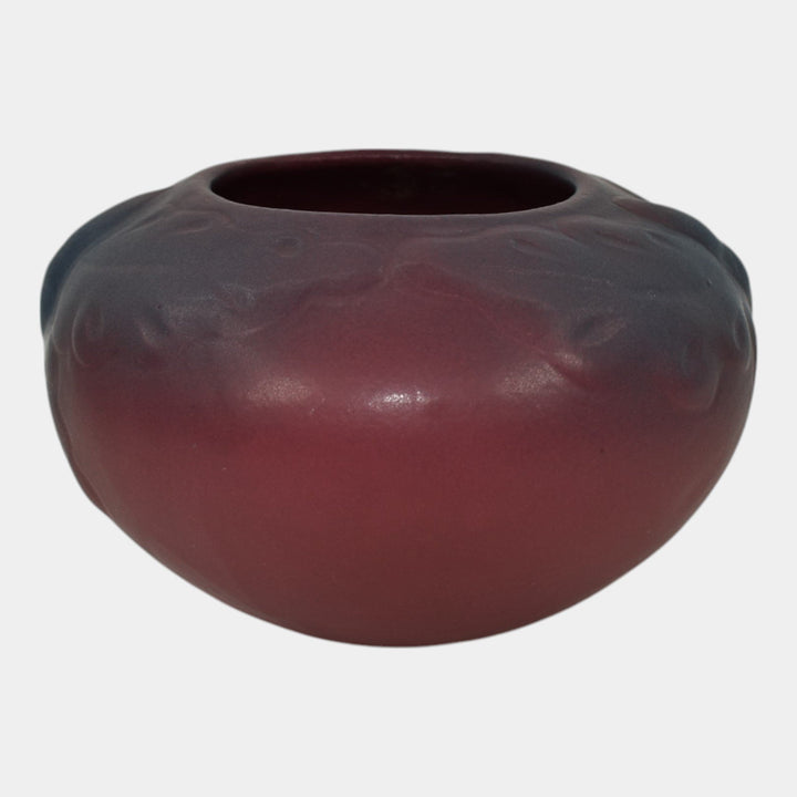 Van Briggle Late 1910s Vintage Arts And Crafts Pottery Acorn Bowl Vase 670 - Just Art Pottery