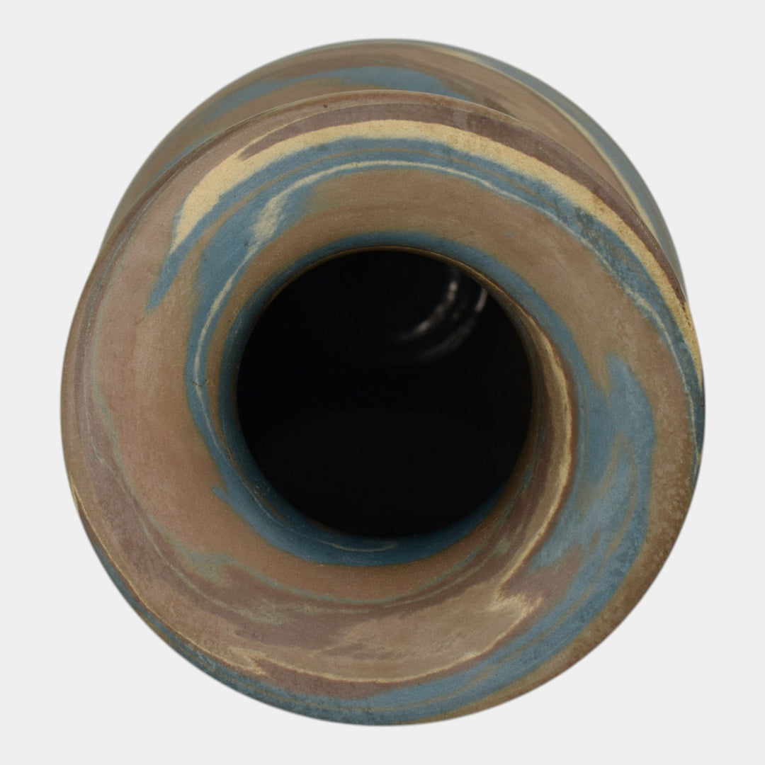 Niloak Mission Swirl 1910-24 Vintage Art Pottery Flared Rim 10" Vase - Just Art Pottery