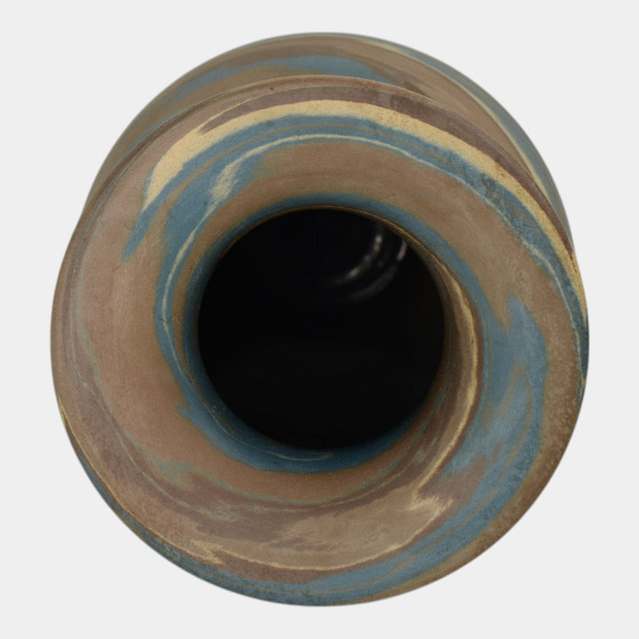 Niloak Mission Swirl 1910-24 Vintage Art Pottery Flared Rim 10" Vase - Just Art Pottery