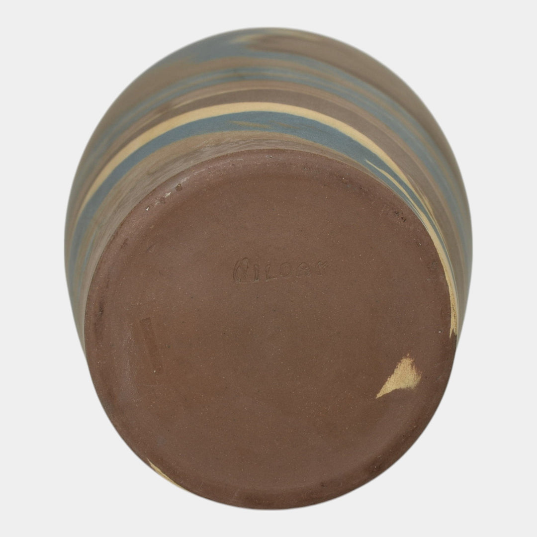 Niloak Mission Swirl 1910-24 Vintage Art Pottery Flared Rim 10" Vase - Just Art Pottery