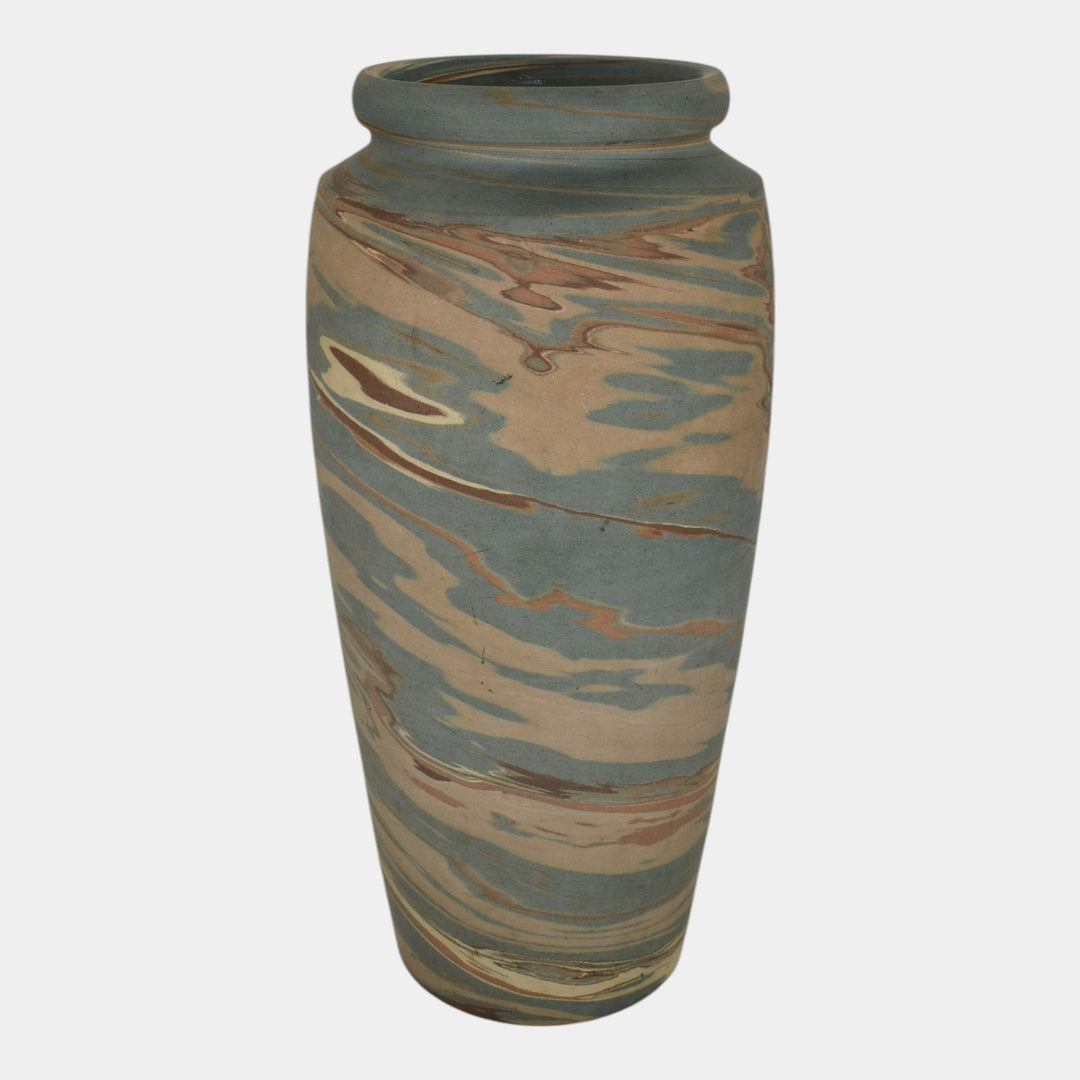 Niloak Mission Swirl 1910-24 Vintage Hand Made Art Pottery 12" Vase - Just Art Pottery