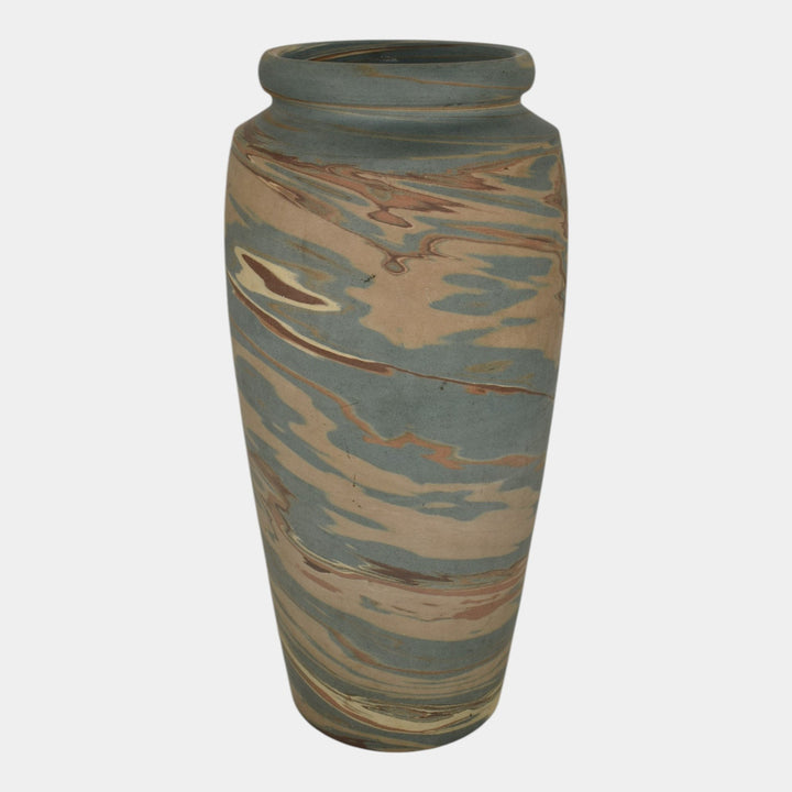 Niloak Mission Swirl 1910-24 Vintage Hand Made Art Pottery 12" Vase - Just Art Pottery