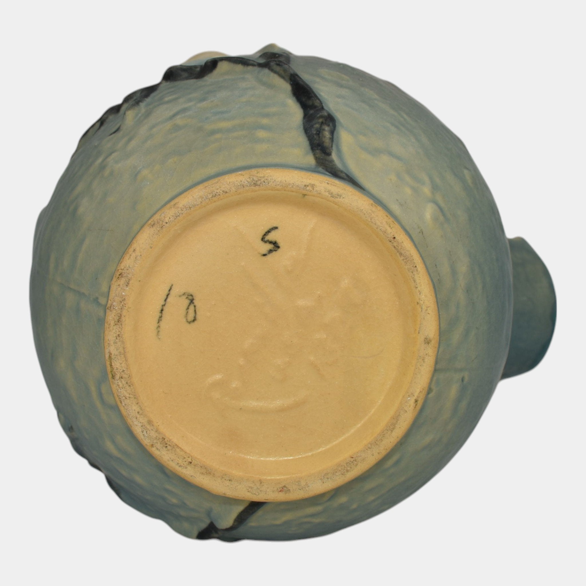 Roseville Magnolia Blue 1943 Vintage Art Pottery Ceramic Cider