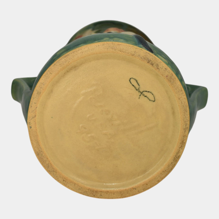 Roseville Magnolia Green 1943 Mid Century Modern Art Pottery Ceramic Vase 95-10 - Just Art Pottery