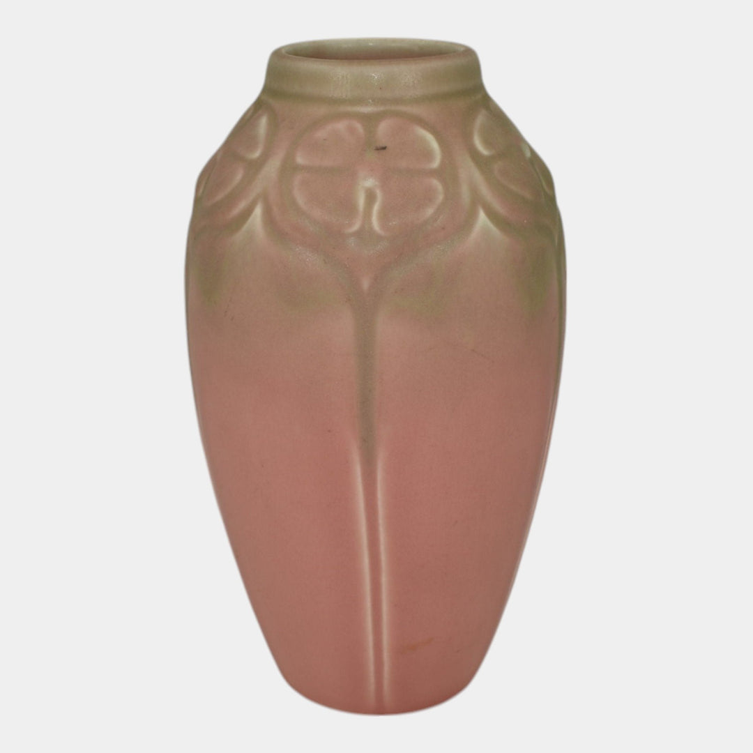 Rookwood 1929 Vintage Art Deco Pottery Green Over Pink Ceramic Flower Vase 2403 - Just Art Pottery
