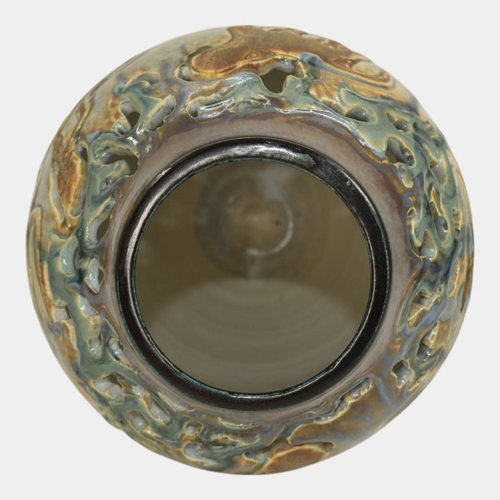 Door Studio Art Pottery Hand Thrown Crystalline Octopus Ceramic Vase Kreigh - Just Art Pottery