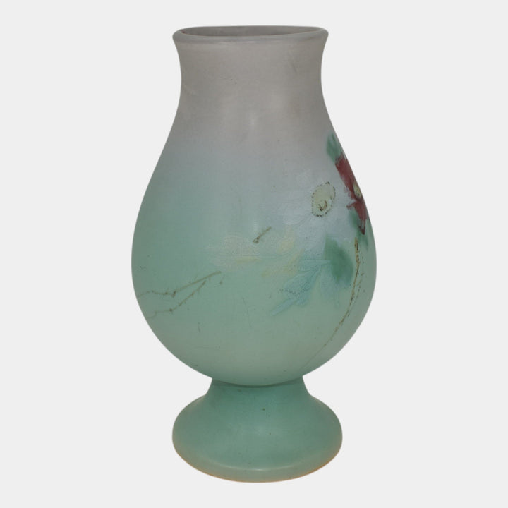 Weller Hudson Perfecto 1900s Vintage Art Pottery Hand Painted Ceramic Vase - Just Art Pottery