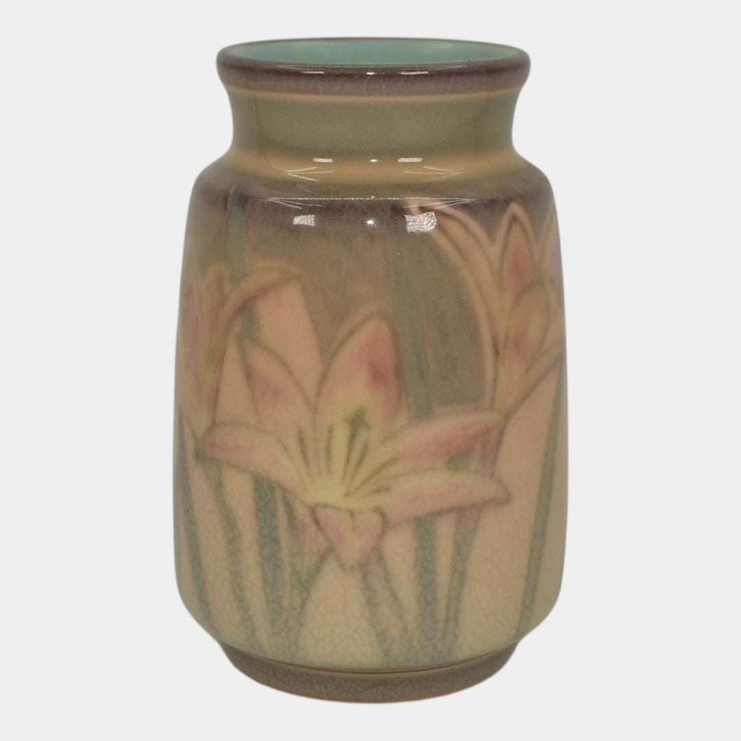 Rookwood 1934 Vintage Art Pottery Ceramic Lily Vase S Shirayamadani - Just Art Pottery