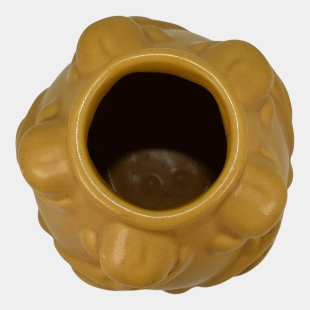Craig Stevenson Lakewood Van Briggle Vintage Pottery Yellow Tulip Sculpted Vase - Just Art Pottery