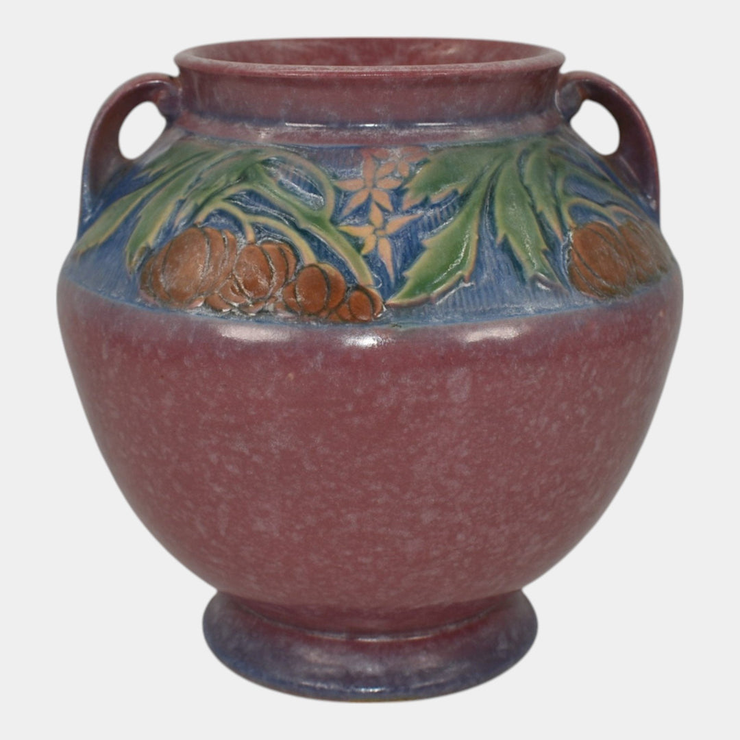 Roseville Baneda Pink 1932 Vintage Pottery Ceramic Vase 591-6 - Just Art Pottery