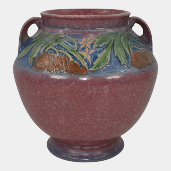 Roseville Baneda Pink 1932 Vintage Pottery Ceramic Vase 591-6 - Just Art Pottery