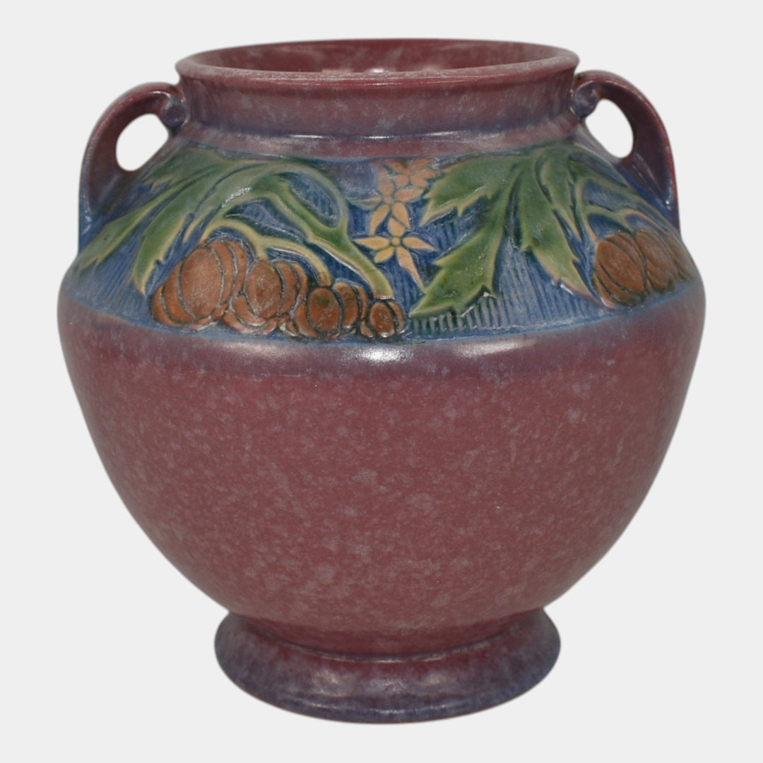 Roseville Baneda Pink 1932 Vintage Pottery Ceramic Vase 591-6 - Just Art Pottery