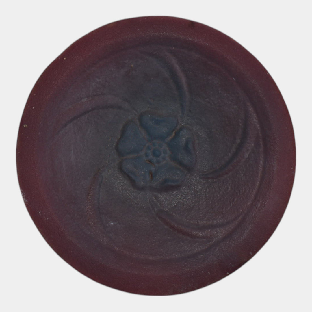 Van Briggle 1907-12 Vintage Art Pottery Purple Plate 16 - Just Art Pottery