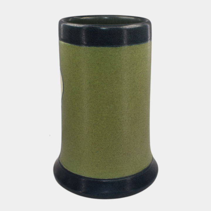 Ephraim Faience 2024 Hand Made Pottery Valentines Carved Rose Heart Vase - Just Art Pottery