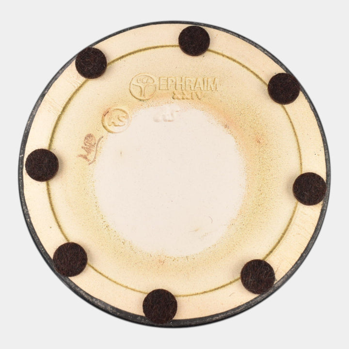 Ephraim Faience 2024 Hand Made Pottery Valentines Carved Rose Heart Vase - Just Art Pottery