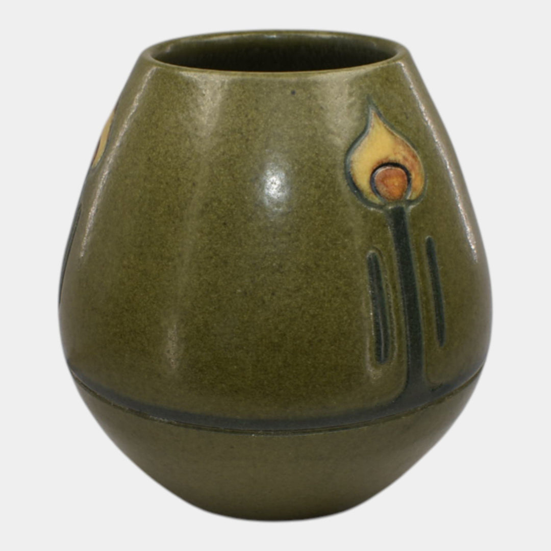 Ephraim Faience 2019 Hand Made Pottery Carved Tritone Vase - Just Art Pottery