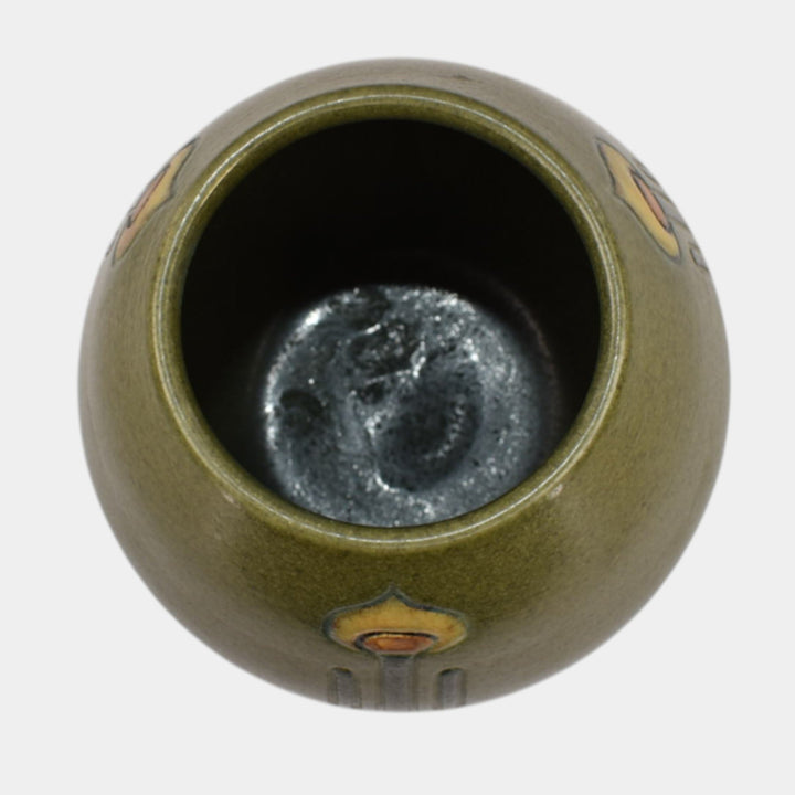 Ephraim Faience 2019 Hand Made Pottery Carved Tritone Vase - Just Art Pottery