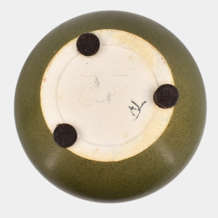 Ephraim Faience 2019 Hand Made Pottery Carved Tritone Vase - Just Art Pottery