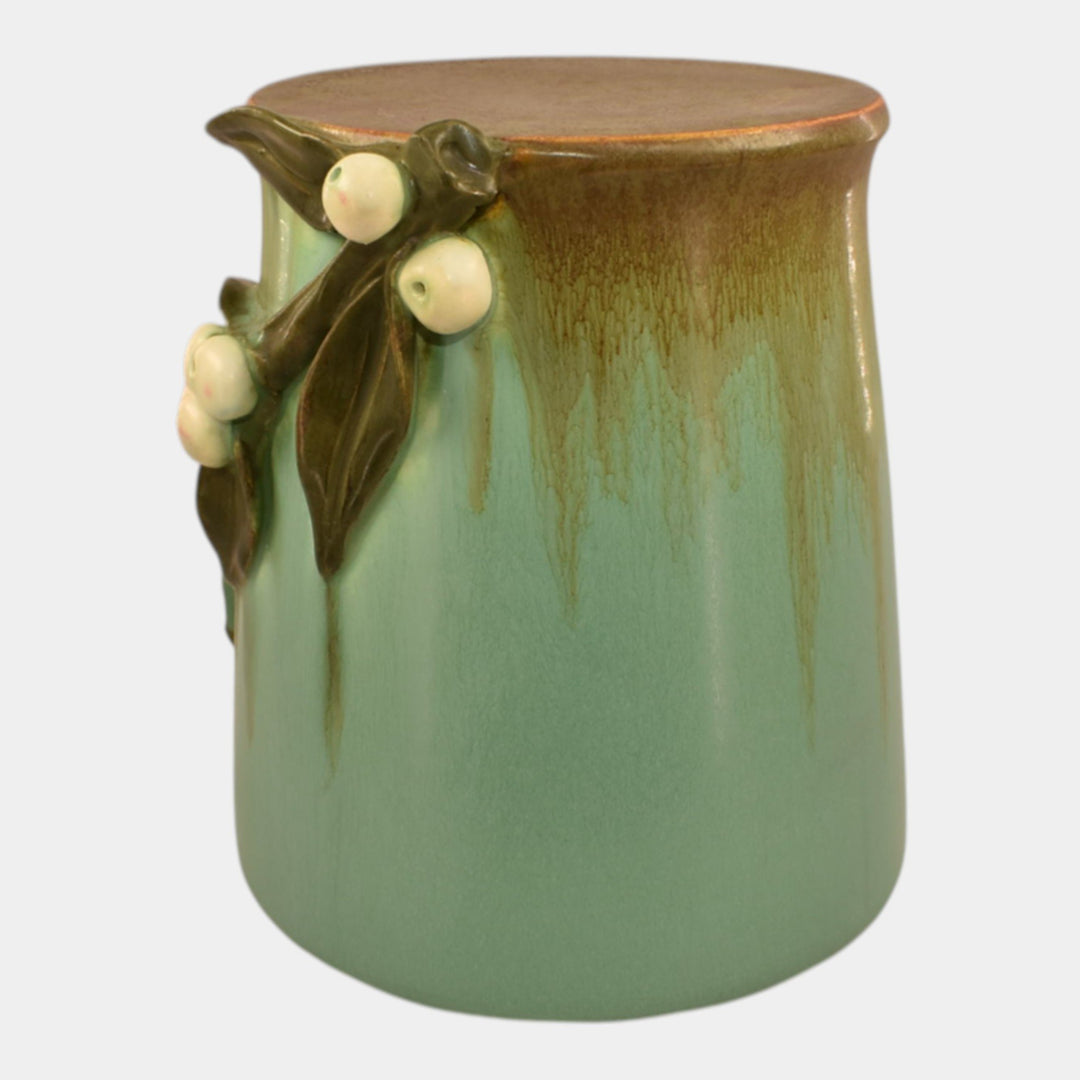 Ephraim Faience 2023 Hand Made Pottery Snowberry Candle Pillar - Just Art Pottery