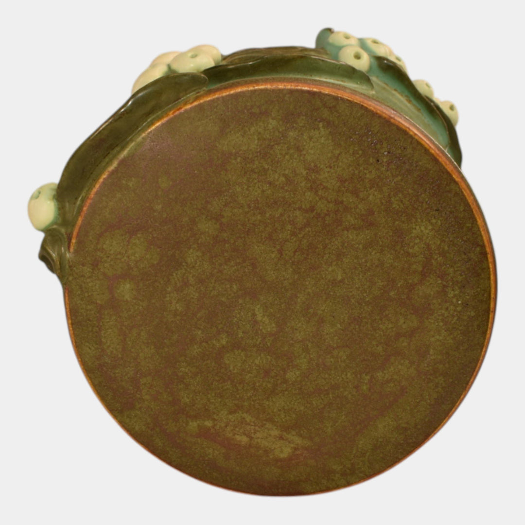 Ephraim Faience 2023 Hand Made Pottery Snowberry Candle Pillar - Just Art Pottery