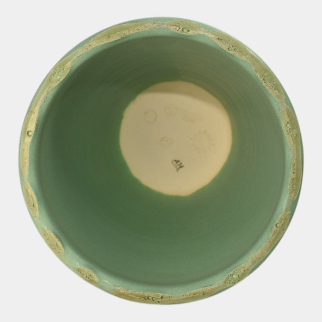 Ephraim Faience 2023 Hand Made Pottery Snowberry Candle Pillar - Just Art Pottery