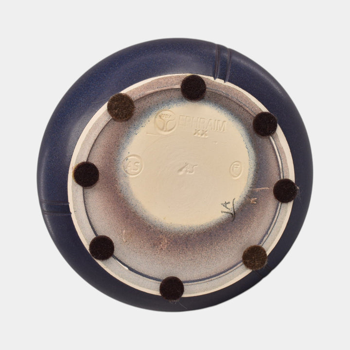 Ephraim Faience 2020 Experimental Hand Made Pottery Red Purple Bat Vase - Just Art Pottery