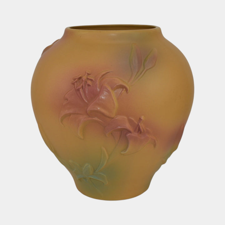 Van Briggle 2004 Vintage Limited Edition Collector's Society Pottery Yellow Vase - Just Art Pottery