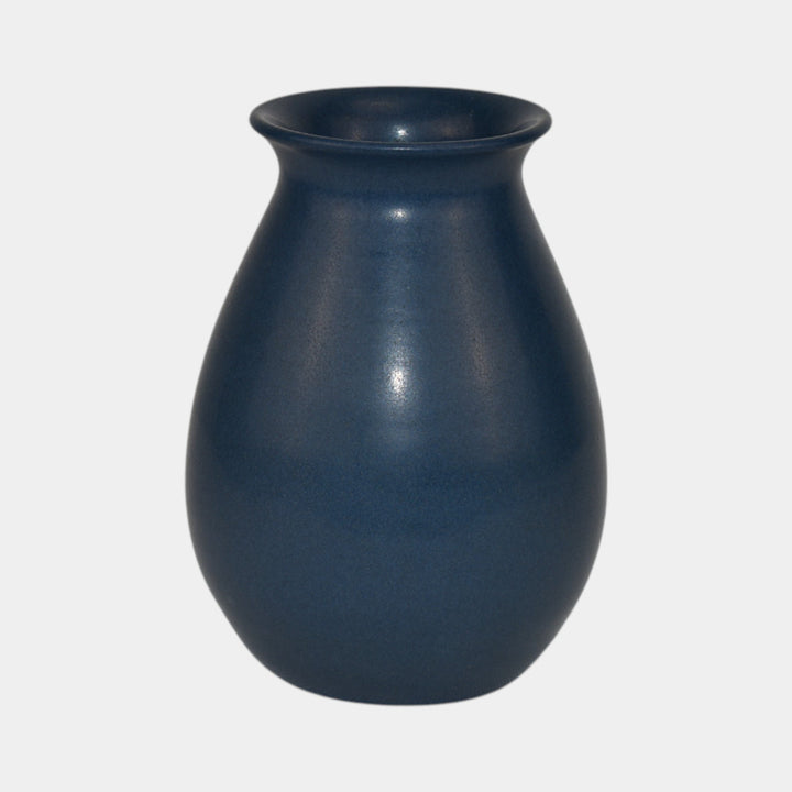 Marblehead Vintage Arts and Crafts Pottery Matte Blue Purple Ceramic Vase 25 - Just Art Pottery