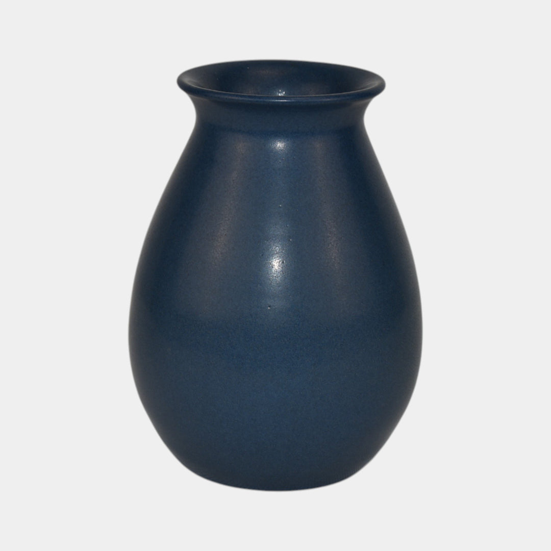 Marblehead Vintage Arts and Crafts Pottery Matte Blue Purple Ceramic Vase 25 - Just Art Pottery