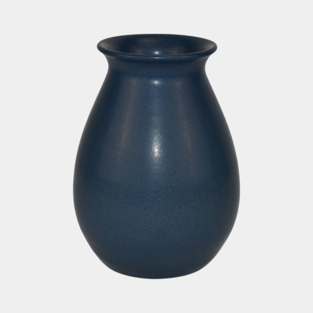 Marblehead Vintage Arts and Crafts Pottery Matte Blue Purple Ceramic Vase 25 - Just Art Pottery