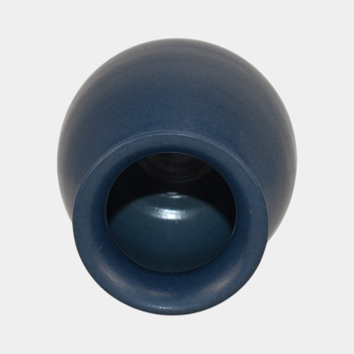 Marblehead Vintage Arts and Crafts Pottery Matte Blue Purple Ceramic Vase 25 - Just Art Pottery