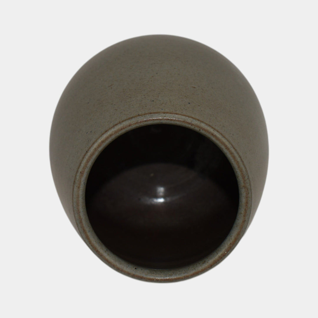 Marblehead Vintage Arts and Crafts Pottery Gray Ceramic Vase - Just Art Pottery