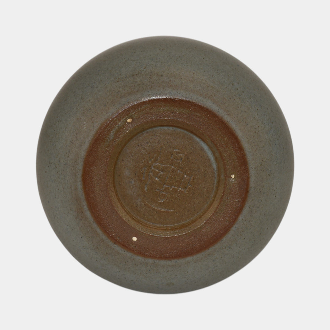 Marblehead Vintage Arts and Crafts Pottery Gray Ceramic Vase - Just Art Pottery