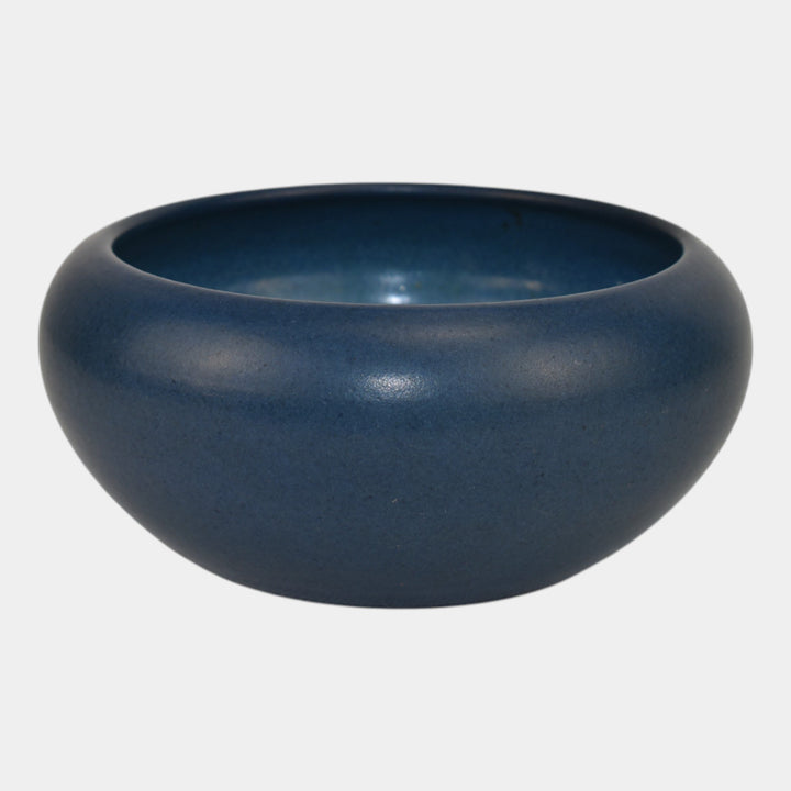 Marblehead Vintage Arts and Crafts Pottery Blue Ceramic Bowl - Just Art Pottery