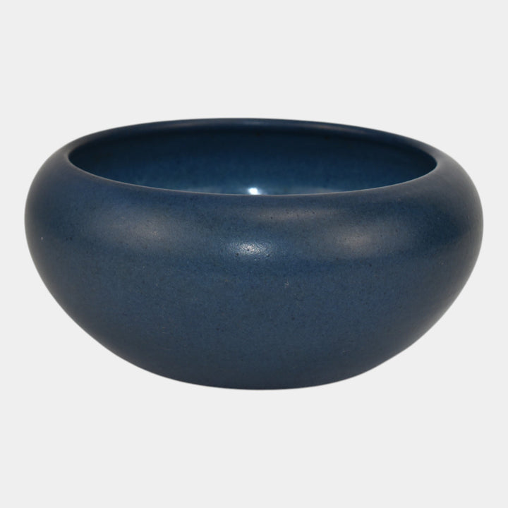 Marblehead Vintage Arts and Crafts Pottery Blue Ceramic Bowl - Just Art Pottery