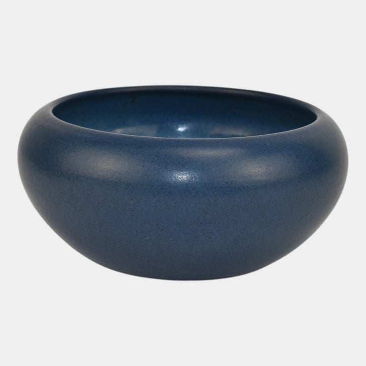 Marblehead Vintage Arts and Crafts Pottery Blue Ceramic Bowl - Just Art Pottery