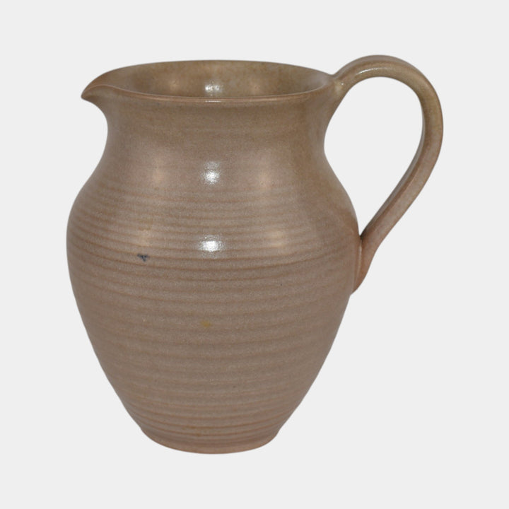 Marblehead Vintage Arts and Crafts Art Pottery Gray Ceramic Pitcher - Just Art Pottery