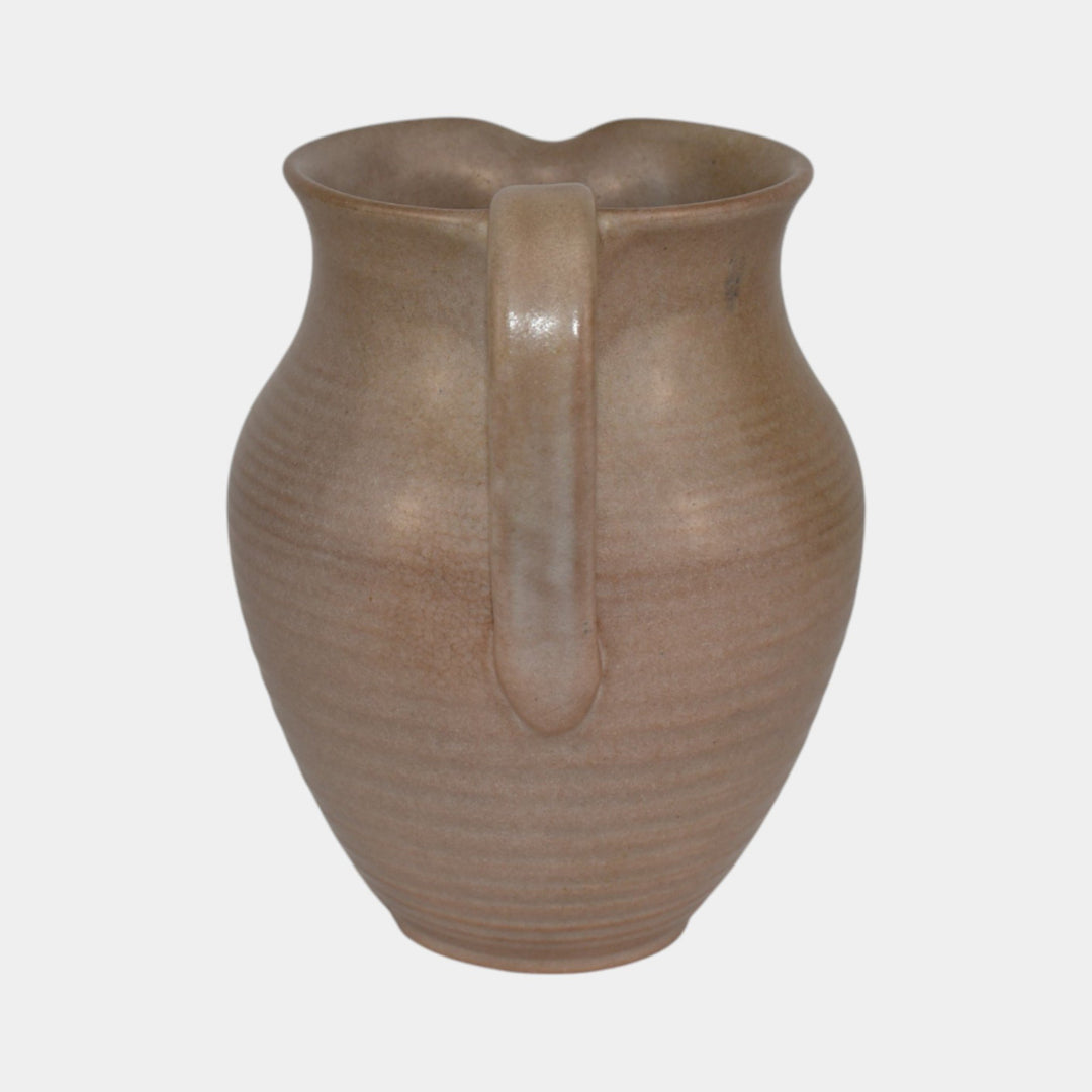 Marblehead Vintage Arts and Crafts Art Pottery Gray Ceramic Pitcher - Just Art Pottery