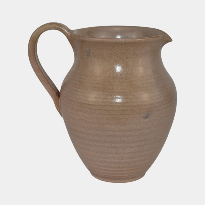 Marblehead Vintage Arts and Crafts Art Pottery Gray Ceramic Pitcher - Just Art Pottery